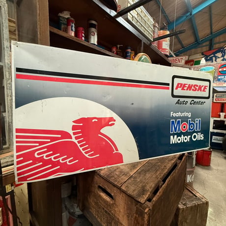 Vintage Mobil Service Station × PENSKE Auto Center  オリジナルショップサイン 20-171