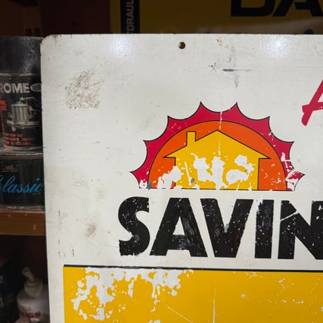 Vintage SUNSHINE SAVINGS HOME 看板 16-347-2