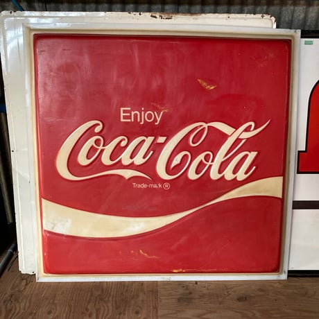 Coca-Cola　大型ヴィンテージプラスチック看板　16-282