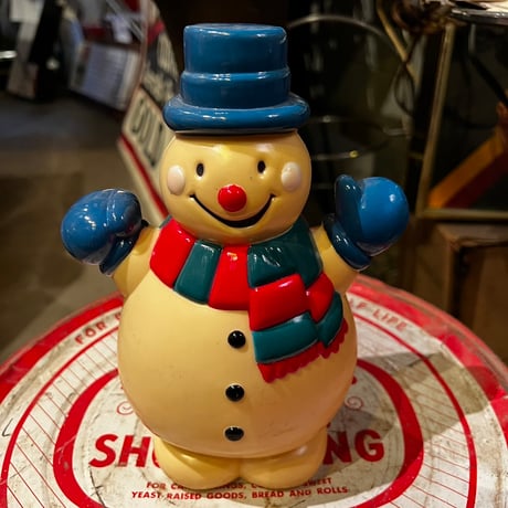 ヴィンテージ　プラスチック製　SNOWMAN　CHRISTMAS　16-326-2