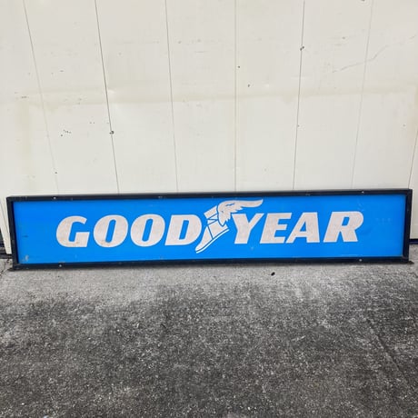GOODYEAR　ヴィンテージ　大型両面看板　11-117