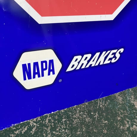 NAPA　ヴィンテージ　両面看板　15-255
