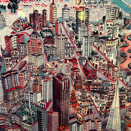 Vintage San Francisco Poster Ed Teitcher 10-191
