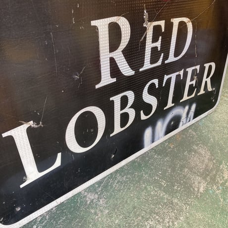 RED LOBSTER × LA QUINTA　ヴィンテージ　大型両面看板　14-388-8