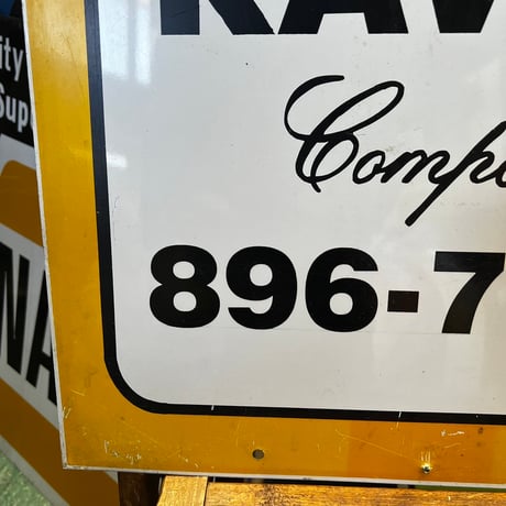 Vintage RAVEN Company 両面 SIGN 17-362-10