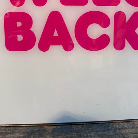 Vintage WELCOME BACK DUNKIN’DONUTS プラスチック看板 21-27-1