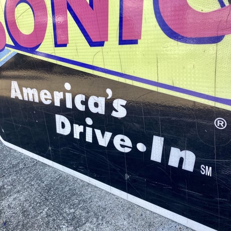 WAFFLE HOUSE × SONIC　ヴィンテージ　両面大型看板　14-388-7