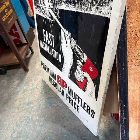 Vintage AP MUFFLER CENTER サイン 21-355