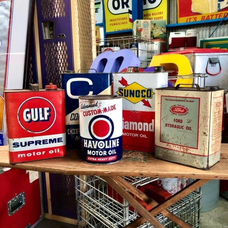 SUNOCO Diamond MOTOR OIL ヴィンテージ オイル缶 1960s