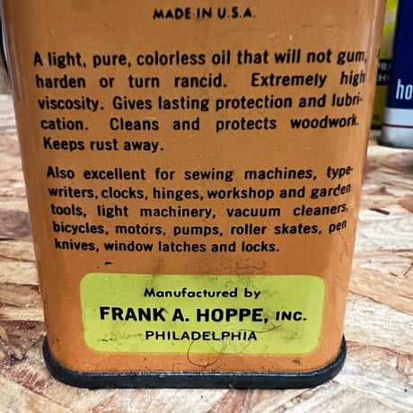 Vintage HOPPE'S OIL CAN 16-c-44