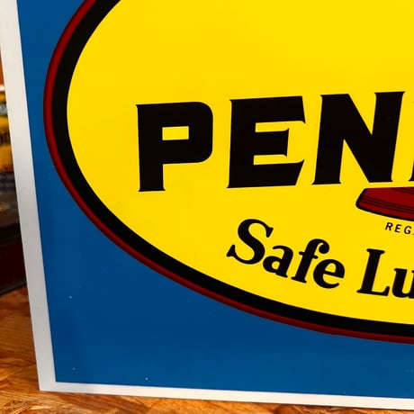 Vintage VTG PENNZOIL 両面看板 14-29-1