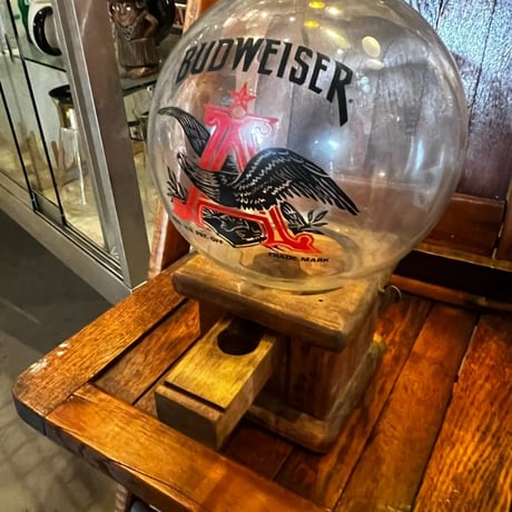 Vintage BUDWEISER 木製ガムボールマシン 17-355