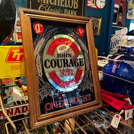 Vintage パブミラー JOHN COURAGE BEER 19-47