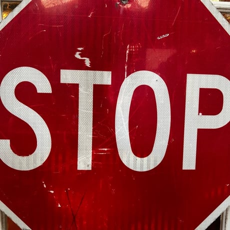 Vintage　ロードサイン　STOP　18-227-23