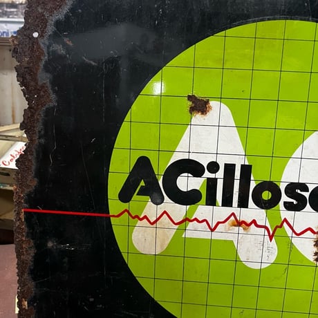 Vintage ACilloscope SPARK PLUGS SIGN 18-16