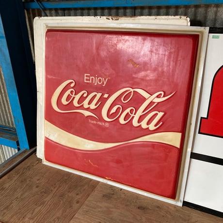 Coca-Cola　大型ヴィンテージプラスチック看板　16-282