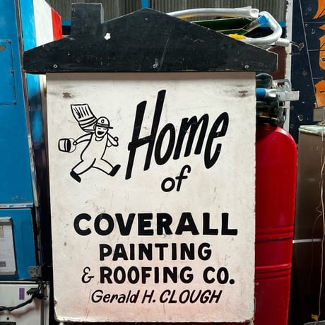 Vintage Home of COVERLL 両面SIGN 18-5