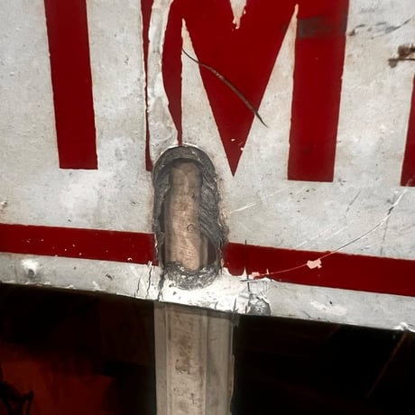 Vintage NO PARKING 道路標識 看板 19-108-39