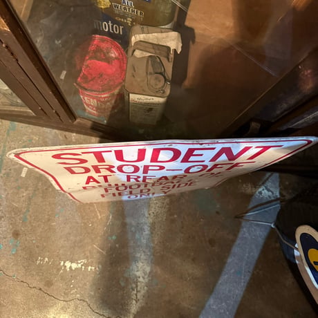 Vintage STUDENT DROP-OFF 看板 20-155-27