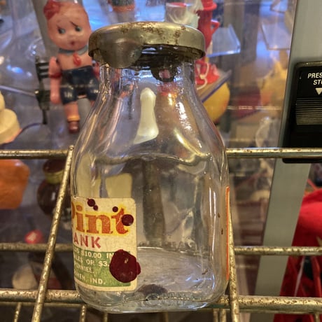 Half Pint Milk Bottle　ヴィンテージ　コインバンク　16-152