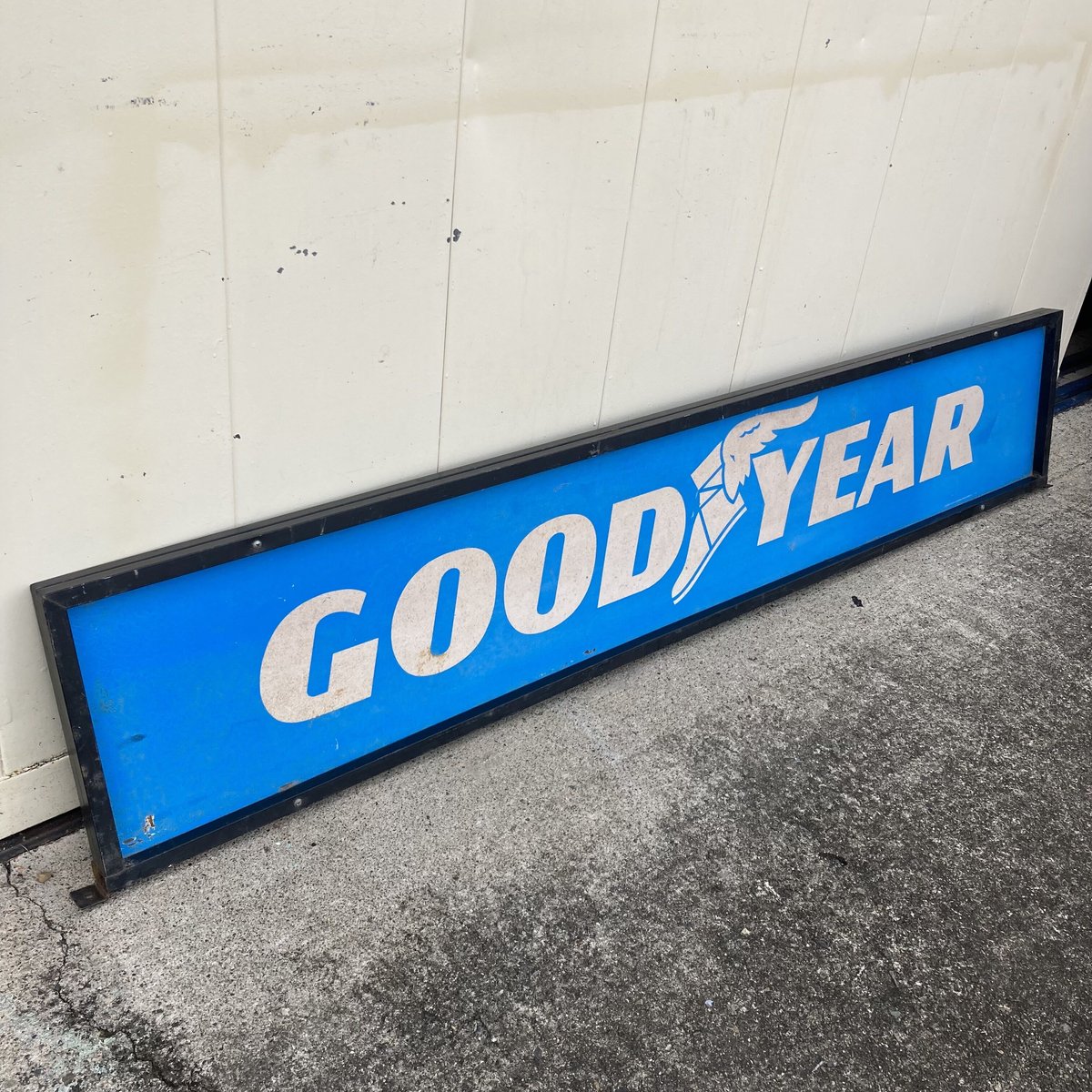 ヴィンテージ 看板 アメリカ GOODYEAR 両面 GOODYEAR ヴィンテージ 大型両面看板 11-117 | BigBear Online
