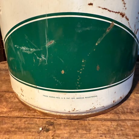 Vintage TEXACO 蓋付きオイル缶 20-362-4