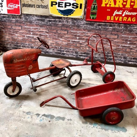 MURRAY TRAC JETFLOW ヴィンテージ トラクター型ペダルカー カート 3点Set