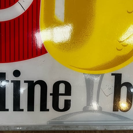Vintage Ballantine Beer プラスチック Big Sign 13-132