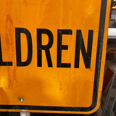 Vintage SLOW CHILDREN 道路標識　19-111-1