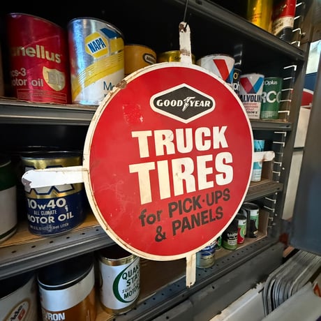 Vintage GOODYEAR TRUCKTIRES 看板 21-262