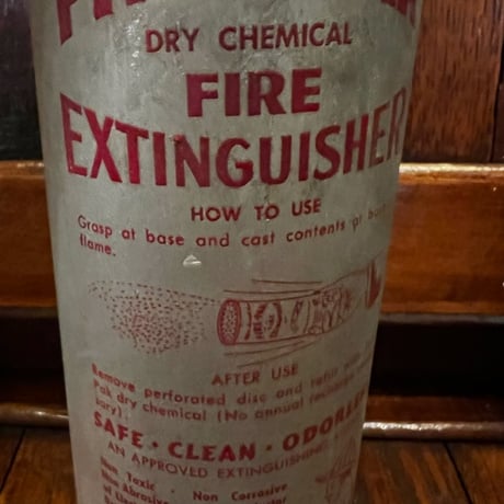 Vintage 1955 FIRE-PAK ドライケミカル消火器 16-2-33