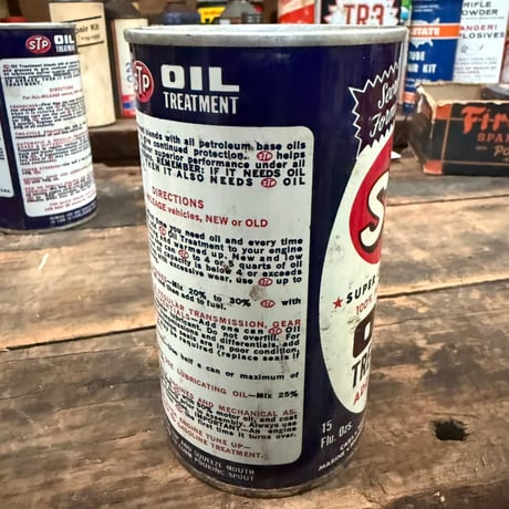 Vintage STP OIL CAN (中身入り) 17-77-19