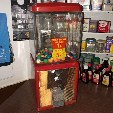 ヴィンテージ ガムボールマシン 1¢-5¢
