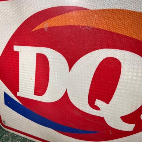 DQ　＆　SUPER8　ヴィンテージ　両面看板　(13)342-15