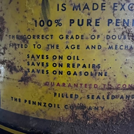 Vintage PENNZOIL OIL CAN 19-158
