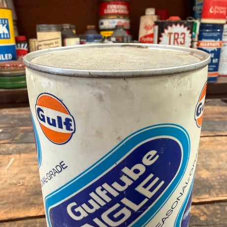 Vintage Gulflube SINGLE オイル缶 16-c-91
