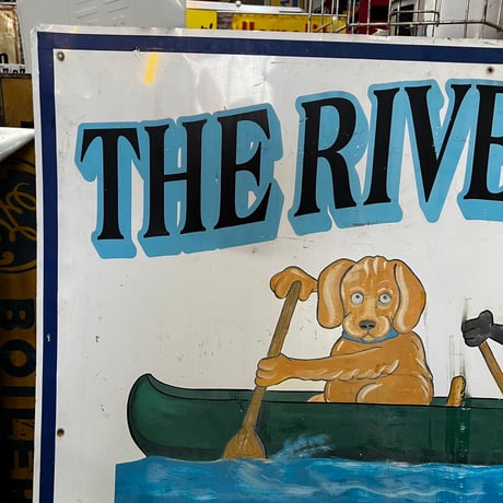 大型 Vintage THE RIVER CAFE SIGN 19-108-137