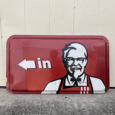 Kentucky Fried Chicken 　ケンタッキー　ヴィンテージ　プラスチック看板　14-311-4