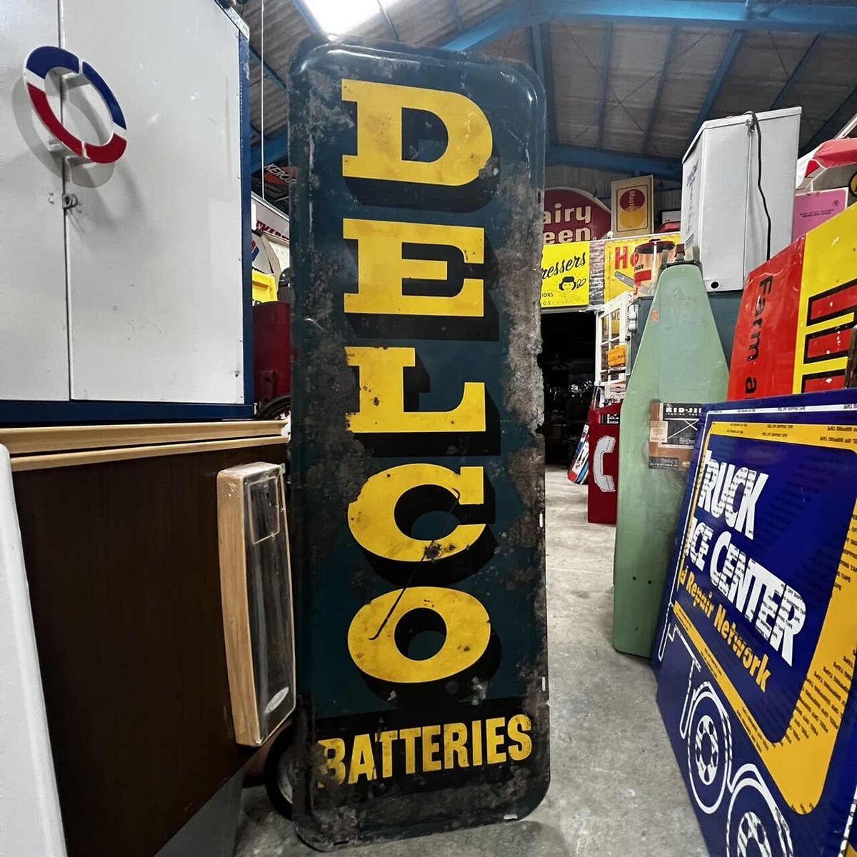 Hood Tire Dealer ヴィンテージ看板　木製看板 Antique Vintage Old Style Hood Tire Dealer Sign 70.5”! | eBay