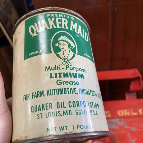 QUAKER MAID　ヴィンテージ　グリース缶　14-251