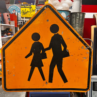 Vintage SCHOOL CROSSING SIGN 18-227-11