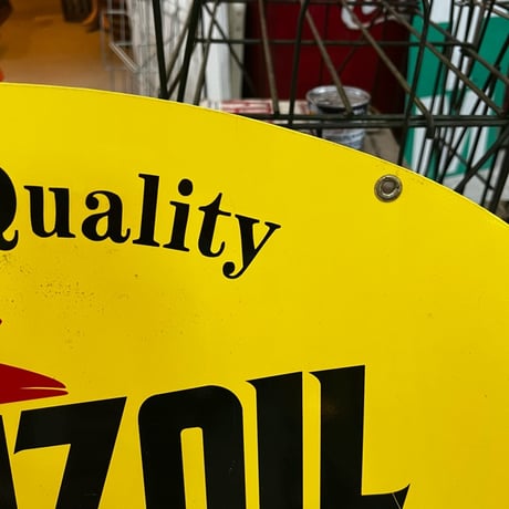 Vintage PENNZOIL 両面 看板 P-2