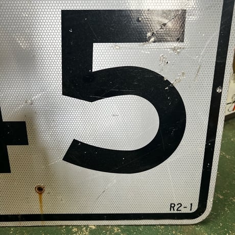 ヴィンテージ　ロードサイン　道路標識　16-344