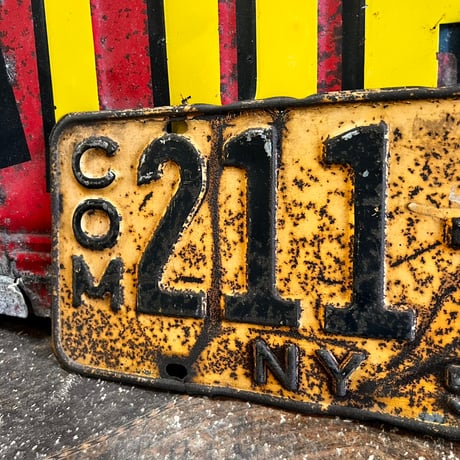 【希少!!】Vintage License Plate ニューヨーク州　18-144-3