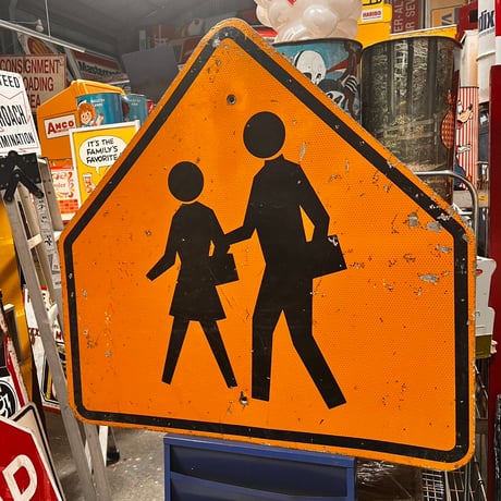 Vintage SCHOOL CROSSING SIGN 18-227-11