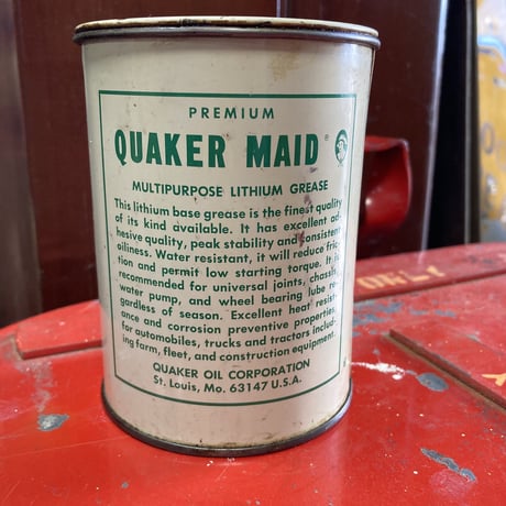 QUAKER MAID　ヴィンテージ　グリース缶　14-251