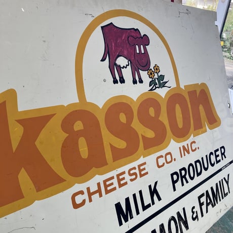 Vintage Kasson 大型 両面看板 14-216