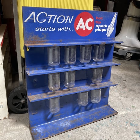 AC spark plug　ヴィンテージ　ディスプレイラック　16-157-1