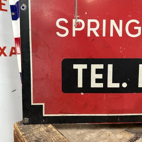 Vintage CONSTRUCTION SERVICE SIGN 19-108-14