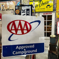 Vintage AAA Approved Campground 両面 看板 19-201-5